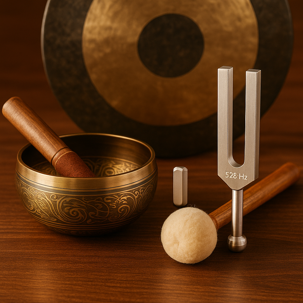 Instrumentos de Healing Sounds para sanación espiritual