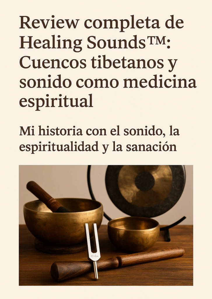 Instrumentos de Healing Sounds para sanación espiritual
