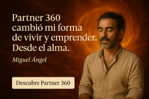Testimonio de Miguel Ángel sobre Partner 360 con energía de transformación interior