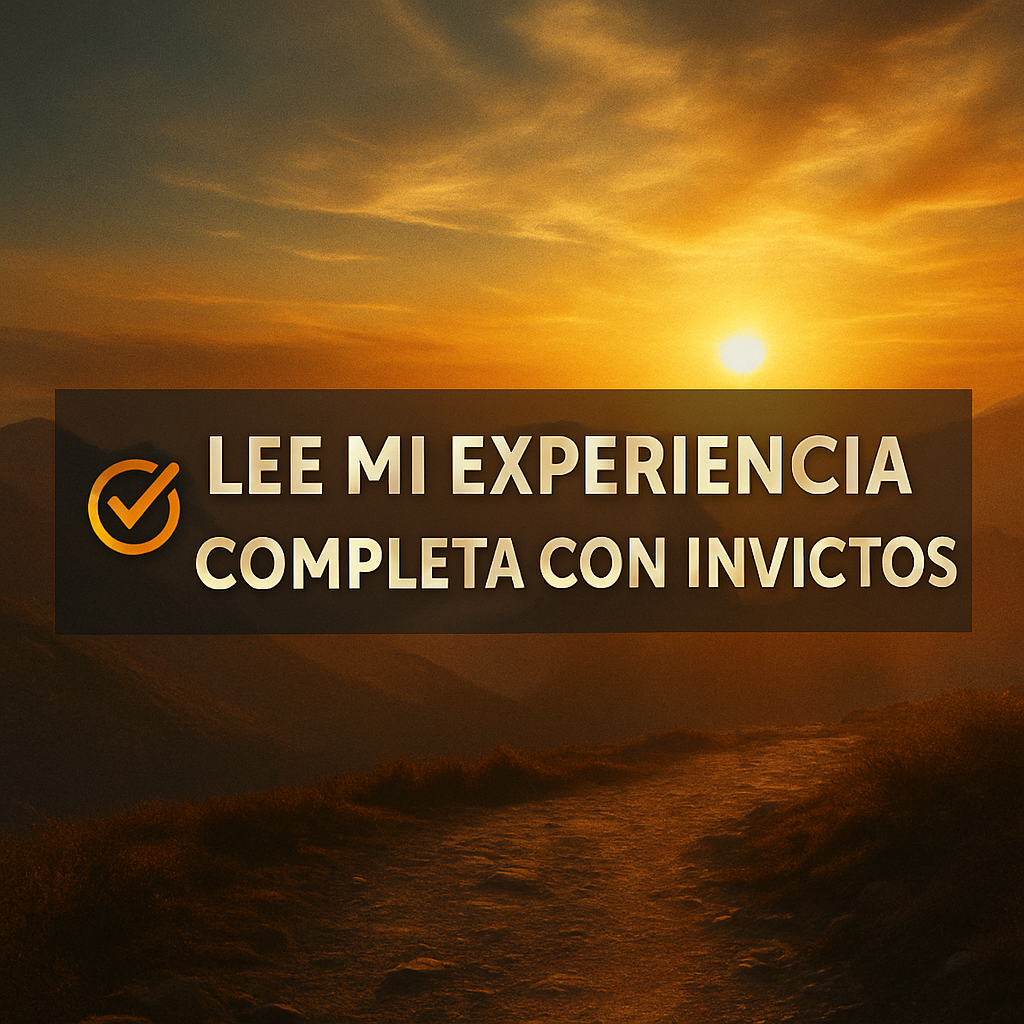 CTA visual: Lee mi experiencia completa con Invictos – llamado final a la acción