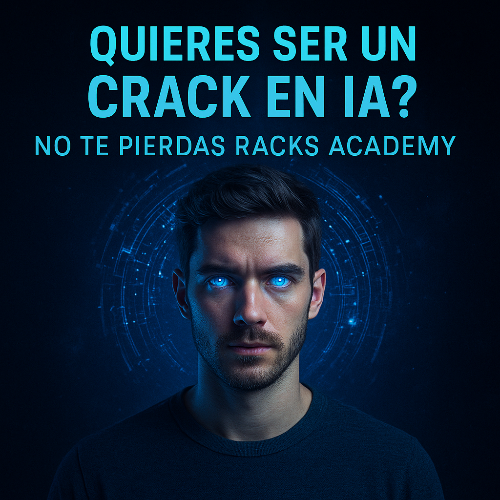 Aplicaciones prácticas de IA con Racks Academy - contenido, automatización, negocios digitales