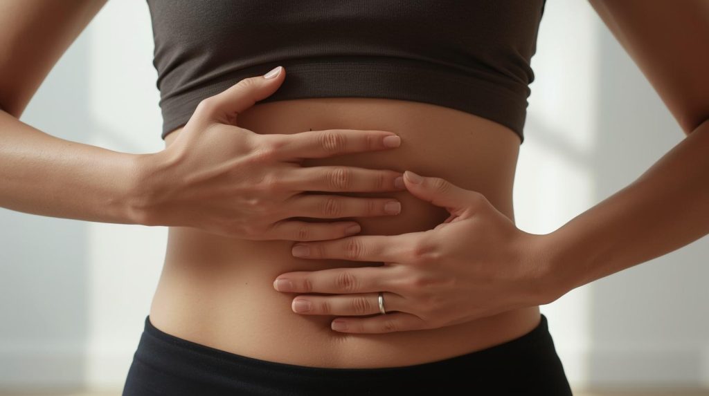 Práctica de respiración diafragmática, base del aprendizaje del Profesorado de Pranayama Online.