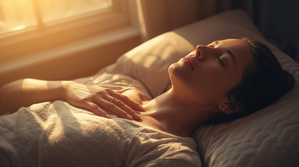 Respiración profunda para la regulación del descanso, calma mental, y recuperación de energía estable.