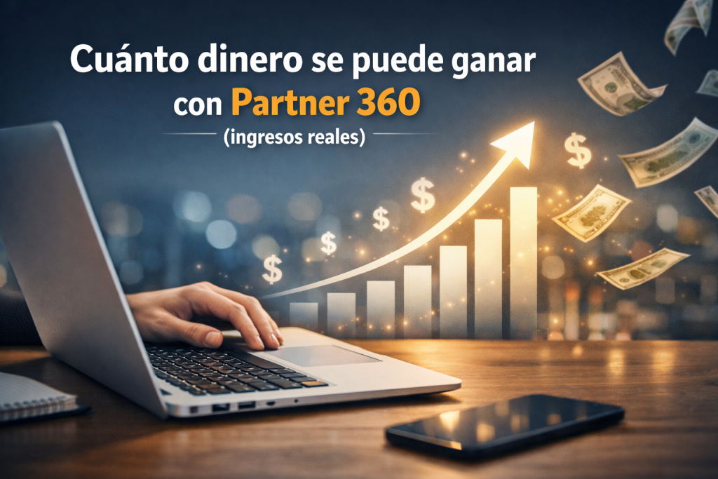 Cuánto dinero se puede ganar con Partner 360 (ingresos reales)