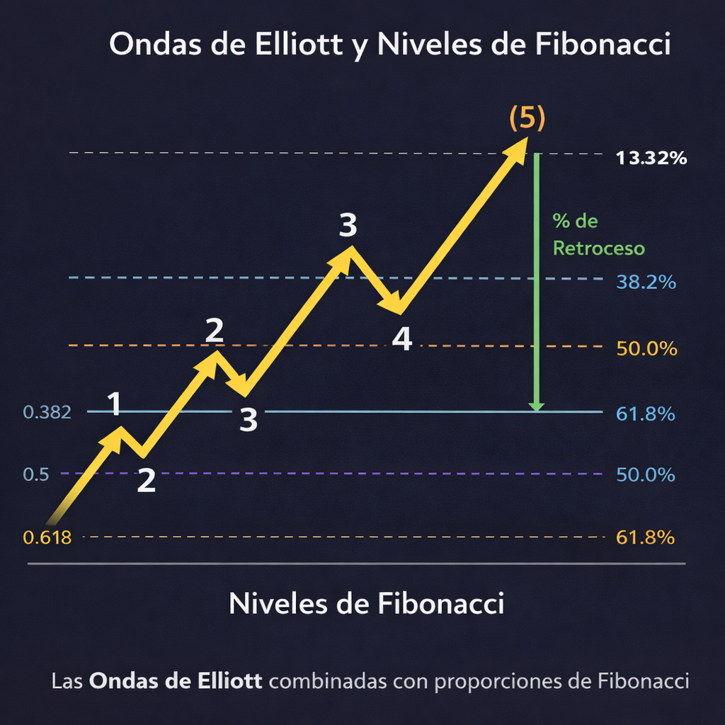 ondas de elliott y niveles fibonacci en trading