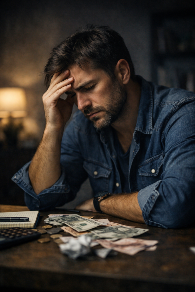 autosabotaje con el dinero bloqueo emocional estrés financiero
