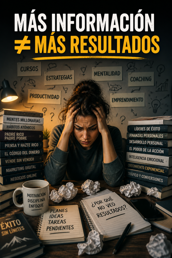 error al bloquear la abundancia por exceso de información y saturación mental